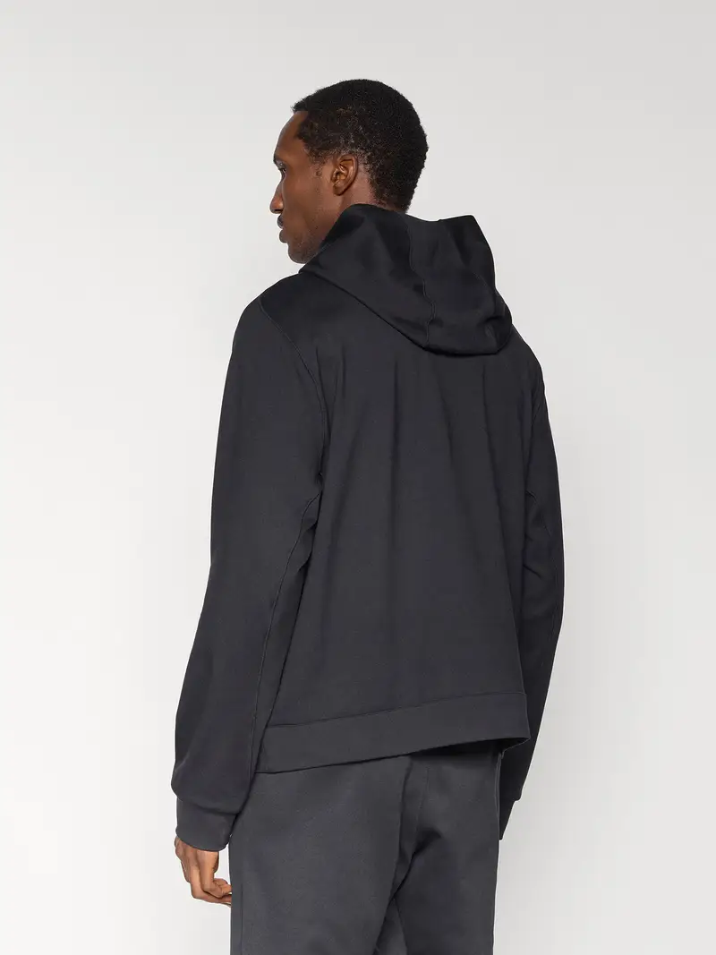 Felpa sportiva nero miniatura 3