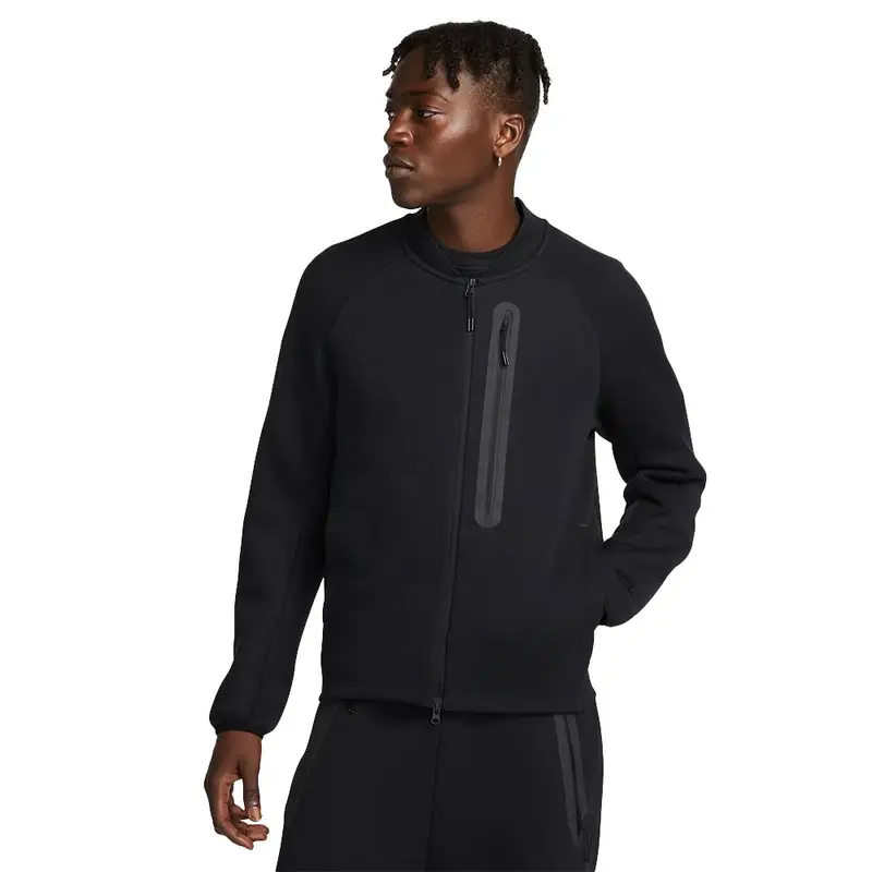 Felpa Tech Fleece Nero Uomo XS