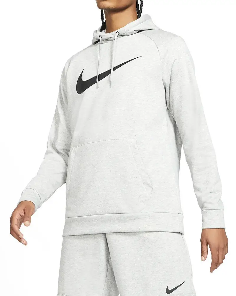 Felpa uomo nike dri-fit swoosh - grigio | Nike