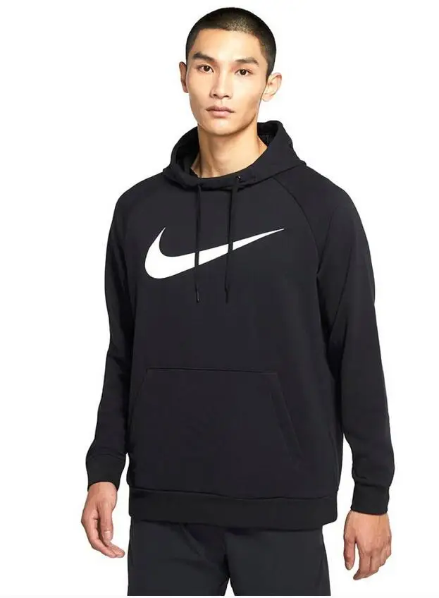 Felpa uomo nike dri-fit swoosh - nero | Nike