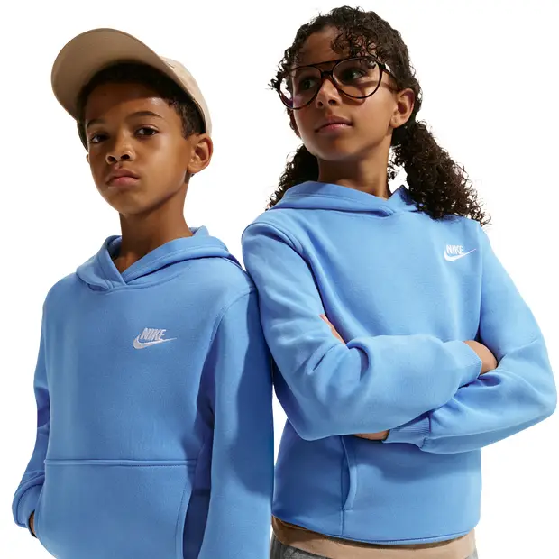 fleece Bambini - Felpe con cappuccio Blu - di cotone Blue