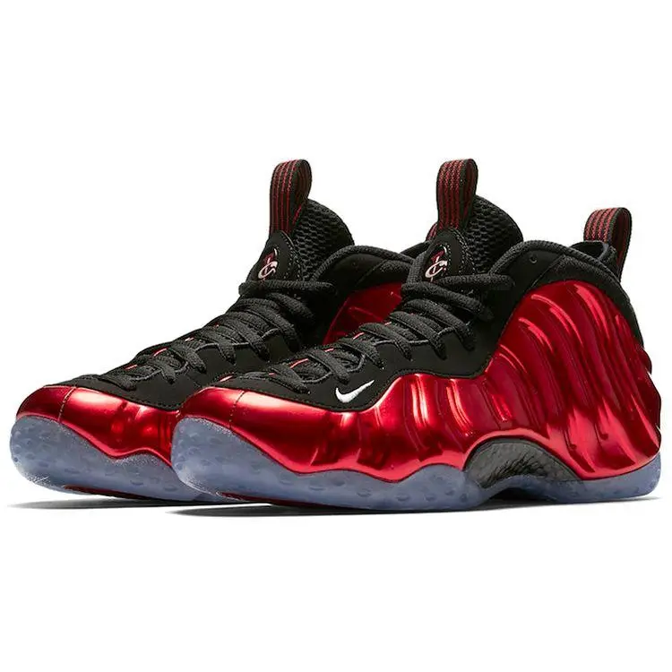 Foamposite One Rosso Metallico Scarpe da Basket Retro Uomo Sneakers 314996-610(2017) 41 miniatura 3