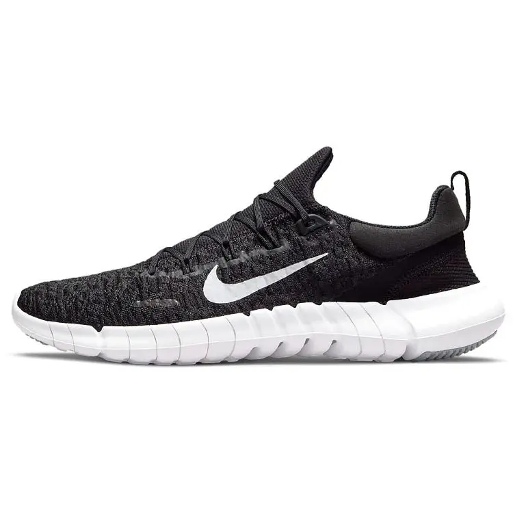 Nike Sneakers Uomo Nero e Bianco Free Run 5.0