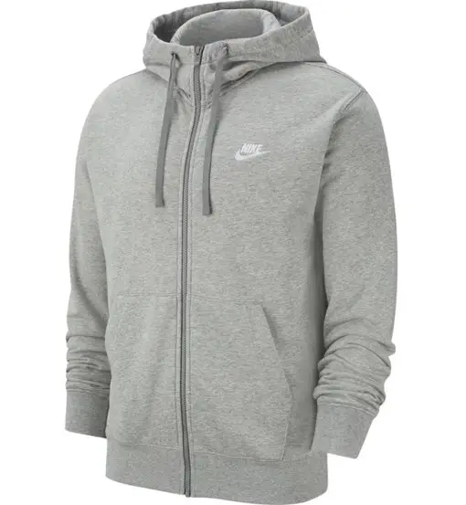 Full-Zip French Terry Hoodie - felpa con cappuccio - uomo Grey