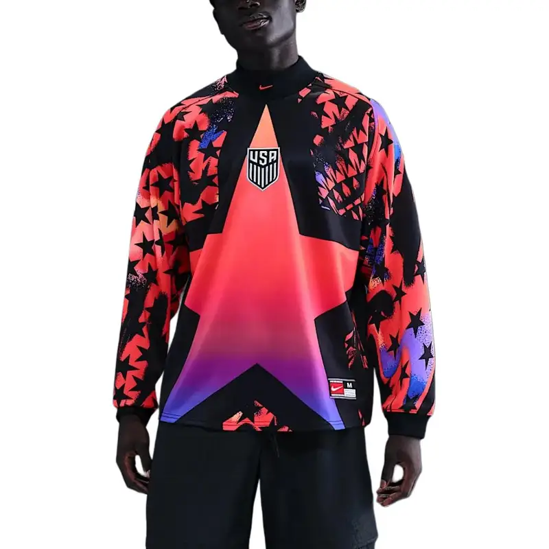 FW25 Squadra Nazionale USA Comodo Delicato sulla Pelle Vestibilità Larga Girocollo Maglione Maglia da Calcio Uomo jersey IO0786-010 2XL