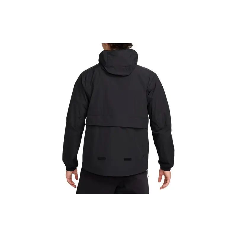 Nike Giacca a Maniche Lunghe con Cappuccio e Mezza Zip Nero Uomo miniatura 3