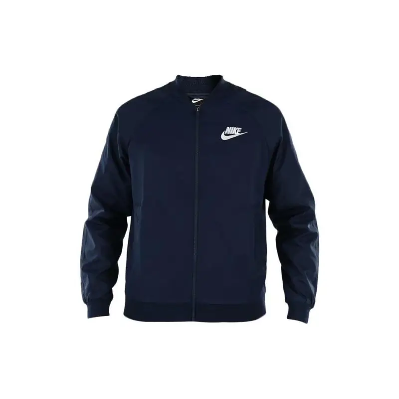 Giacca a maniche lunghe con zip Nike Sportswear con stampa logo Uomo Capispalla Blu Navy 832225-451 M
