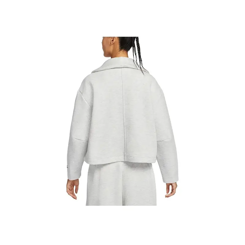 Giacca a maniche lunghe Nike Sportswear Tech Fleece Elegante Versatile Confortevole Donna giacche Bianco HJ0970013 S miniatura 2