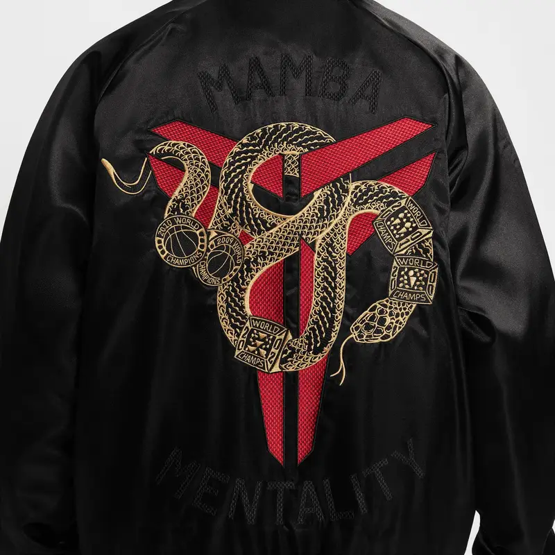 Giacca a maniche lunghe Nike Therma-Fit SS25 Serie Kobe Moda Confortevole Versatile Uomo Giacca Nera HQ4696-010 4XL miniatura 2