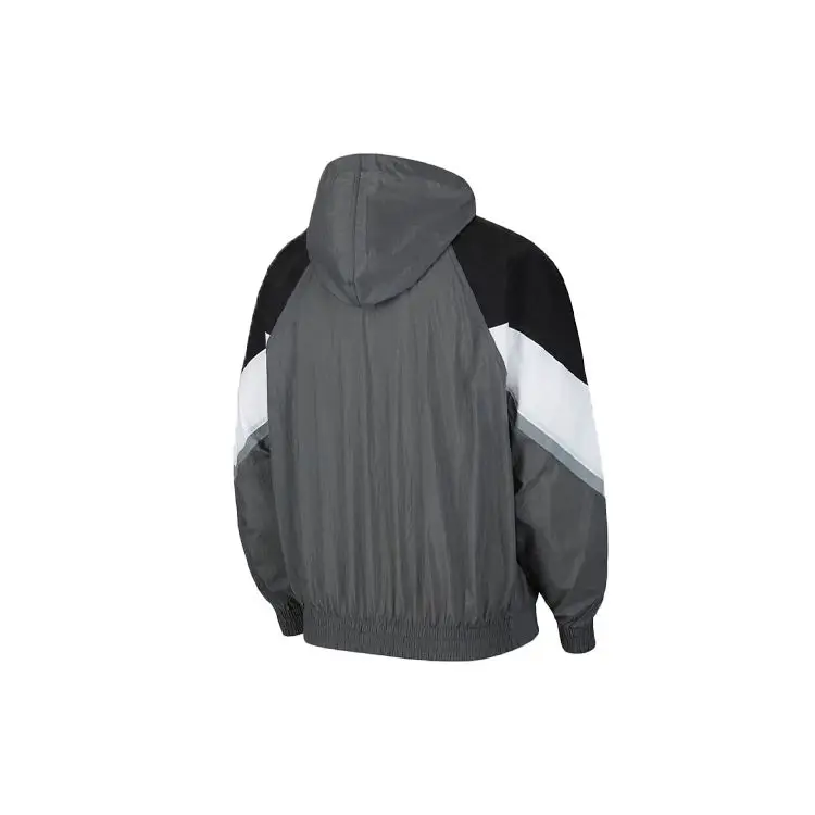 Giacca a vento con cappuccio riflettente Nike Windrunner+ da uomo Grigio CZ0782-068 XL miniatura 2