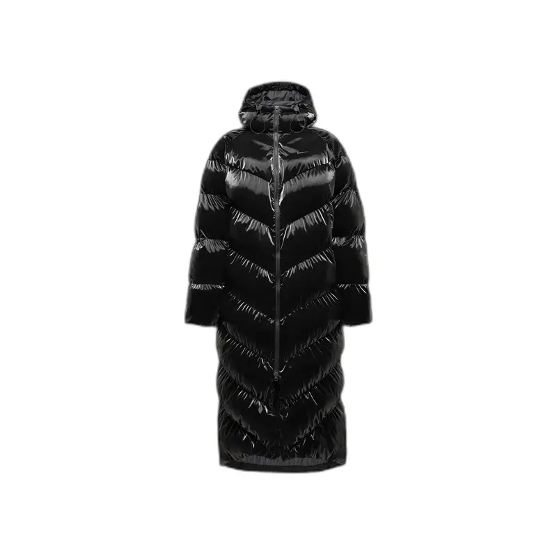 Giacca a vento lucida con cappuccio donna Nike Therma-FIT Loose Noir