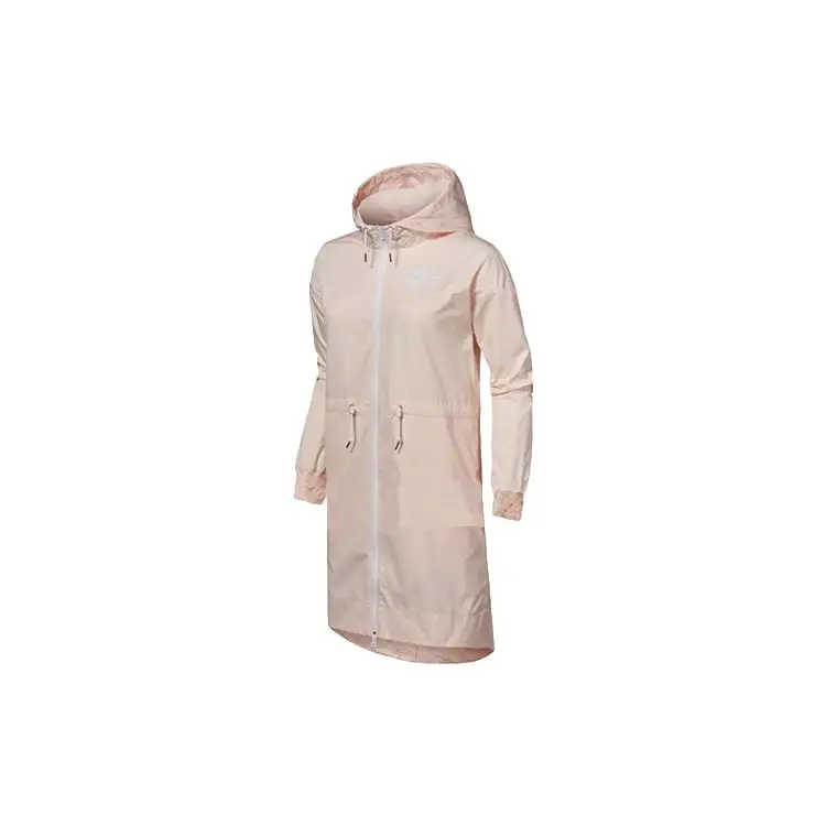 Giacca a vento lunga Nike in tessuto da donna Giubbotti Rosa Chiaro 932060-838 L