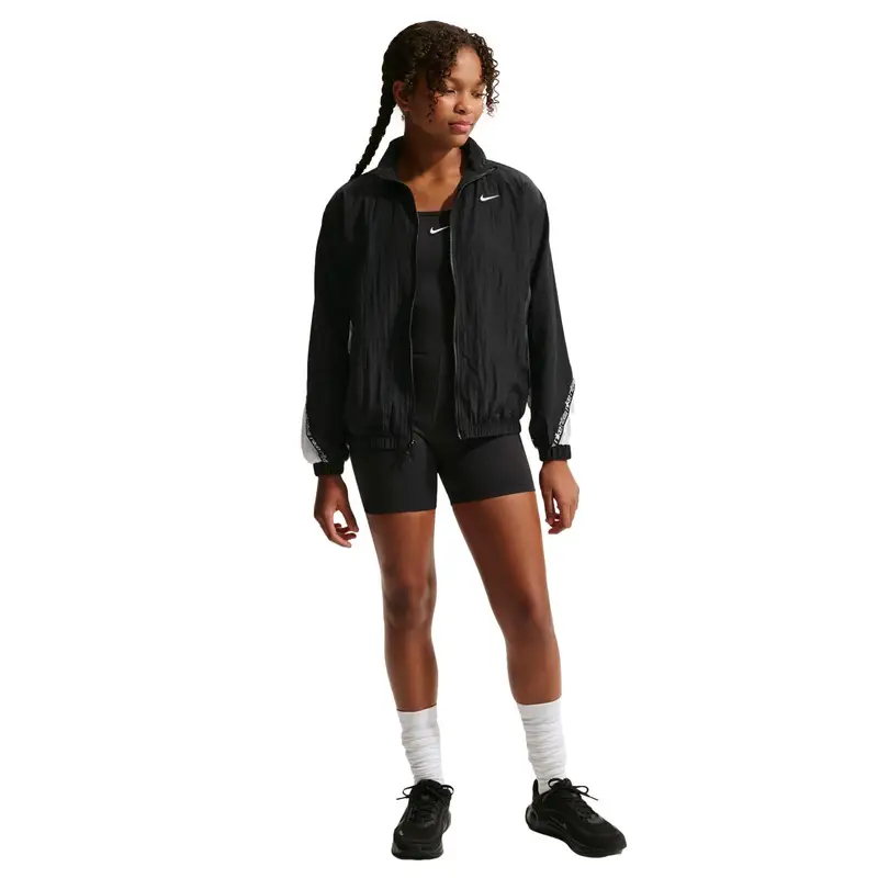 Giacca a vento per ragazza Nike Noir