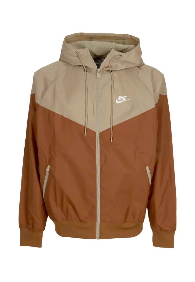 Giacca a Vento Uomo Sportswear Woven Lined Windrunner Hooded Jacket Lt British Tan/khaki/sail