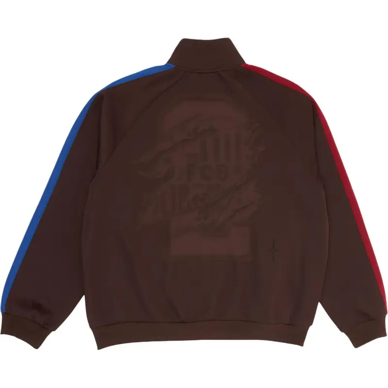 Giacca Anthem Retro con Zip Nike FC Barcelona x Cactus Jack Marrone Unisex Capispalla FQCJ-WNJ01 M miniatura 2
