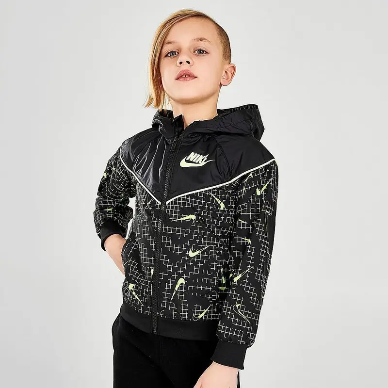Giacca bambino nike sportswear glow windrunner- h- | Nike Nero