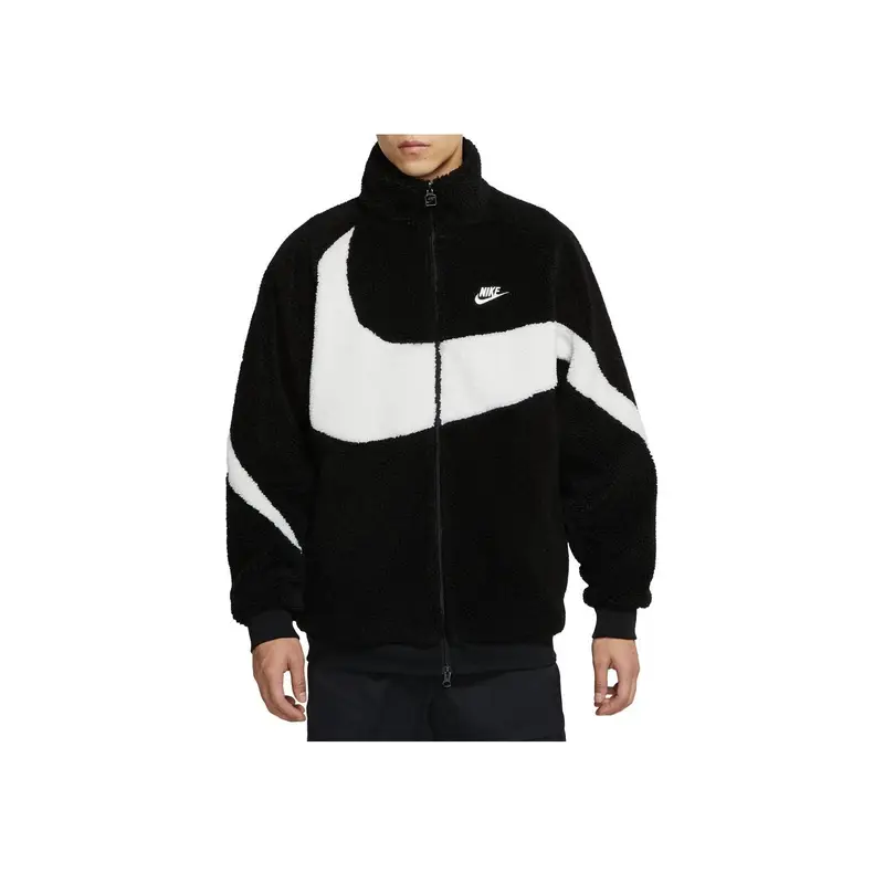 Giacca Boa Reversibile Nike Big Swoosh Nera Uomo Capispalla BQ6546-011 XXL miniatura 3