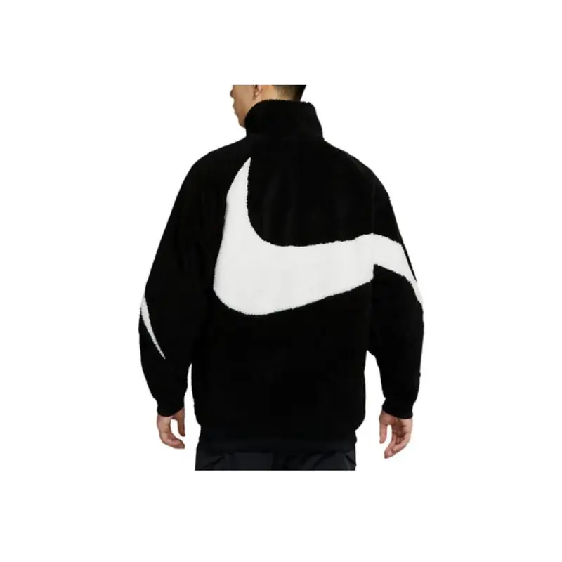 Giacca Boa Reversibile Nike Big Swoosh Nera Uomo Capispalla BQ6546-011 XXXL miniatura 5