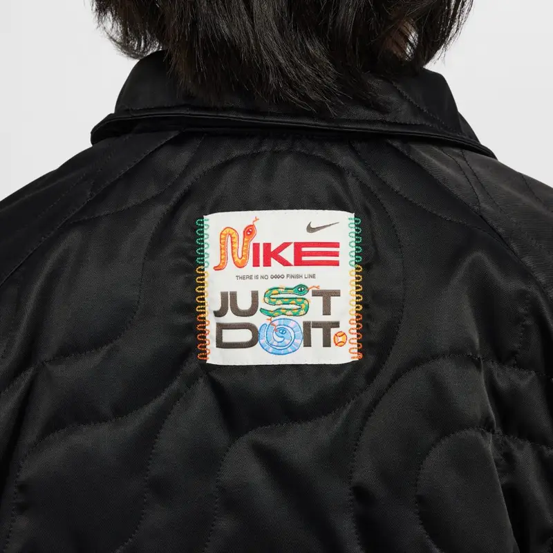 Giacca Bomber Nike Cob Uomo Giacca Nero HV8963-010 XS miniatura 4