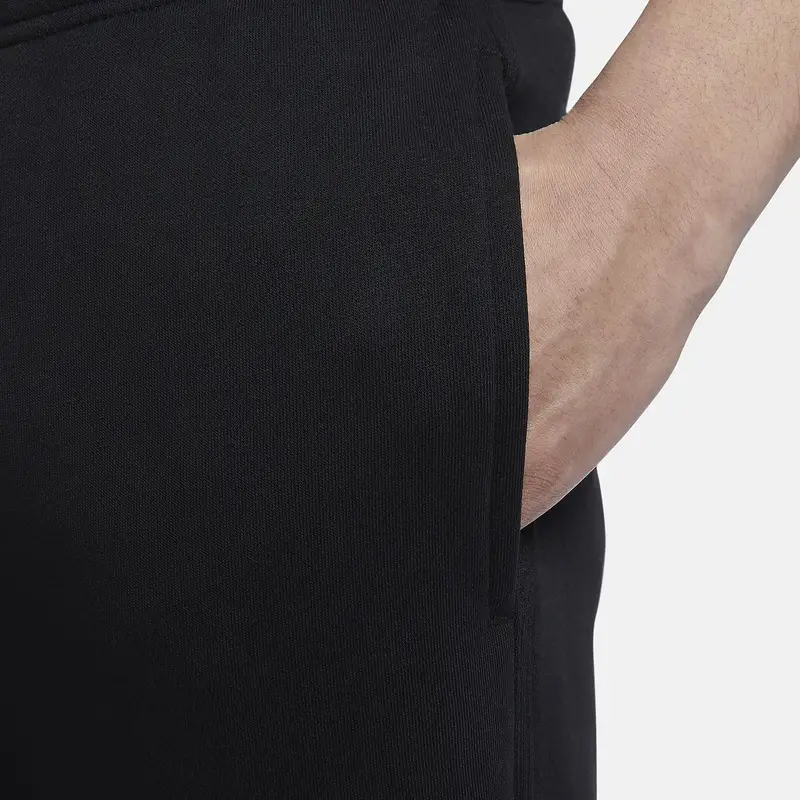 Giacca Calda con Stampa Logo Nike Ricamata Tinta Unita Pile Pantaloni Lunghi Tuta Sportiva Casual Tuta Uomo Nero 623451-010+716831-010 S miniatura 3