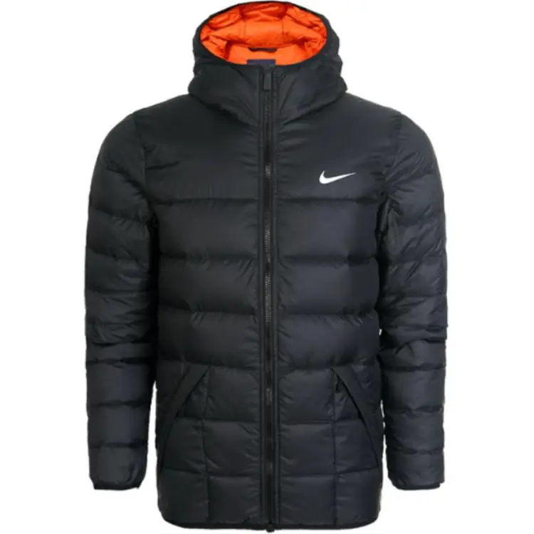 Giacca Calda Sportiva Outdoor Serie Casual Lifestyle Nike con Motivo Logo Giacca Uomo Nera 626919-011 L