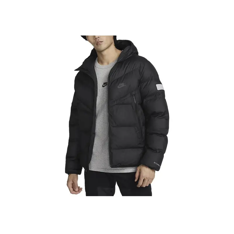 Giacca Calda Uomo Nike Sportswear Primaloft Serie Air Max Stampa Logo Windrunner Giacche Nero HF6603-010 XXL miniatura 3