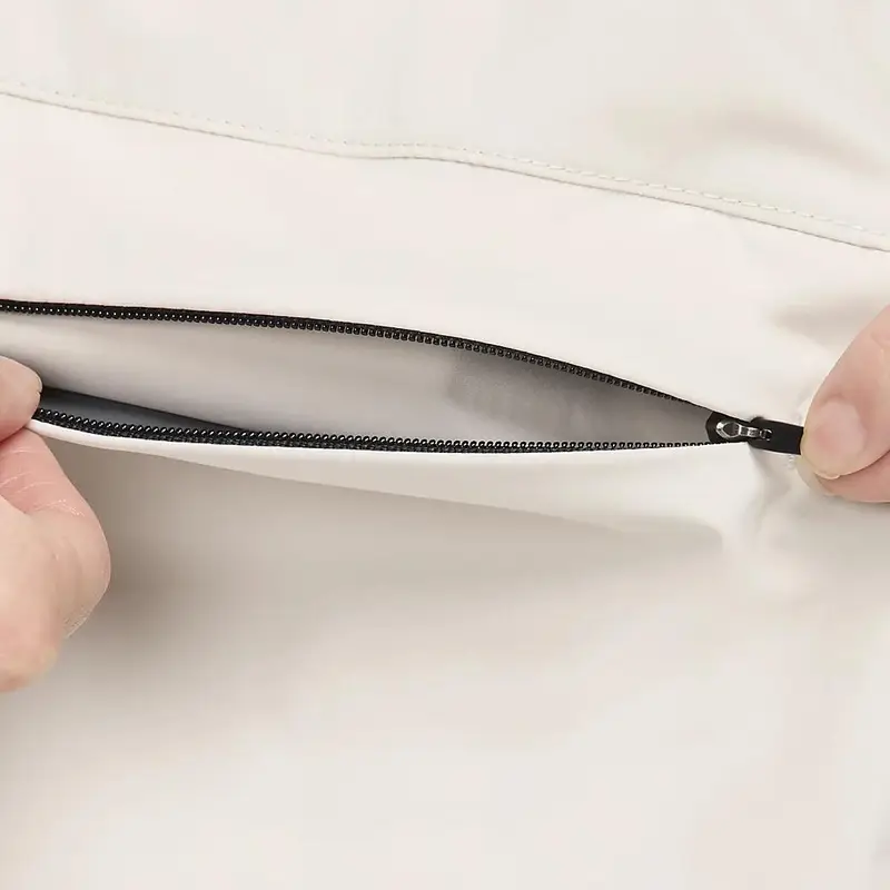 Giacca Casual con Cappuccio e Zip Tinta Unita Nike Storm Fit Swift da Donna Giacche Pietra-Marrone FB7493-104 S miniatura 2