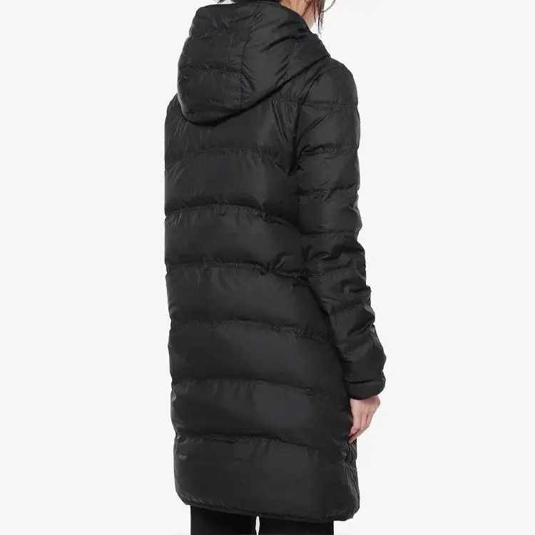 Giacca Casual Reversibile Media Lunghezza Imbottita in Piumino Nike Sportswear Windrunner Donna Capispalla Nero 939441-011 M miniatura 2