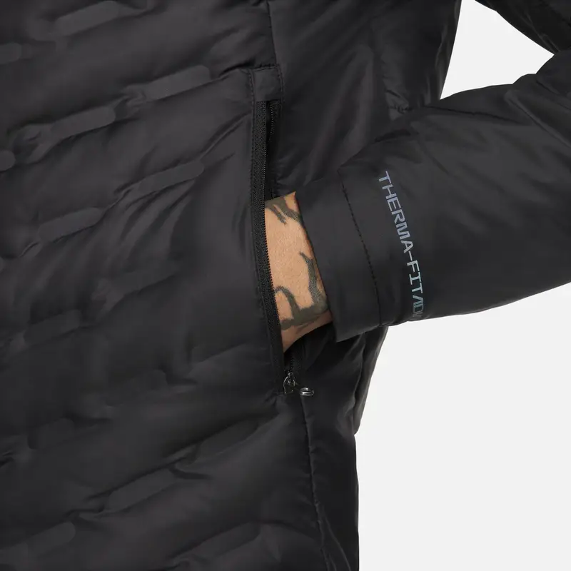 Giacca Casual Sportiva a Maniche Lunghe con Collo Alto Colorblock Nike Uomo Giacca Nera fb7557-010 XXL miniatura 2