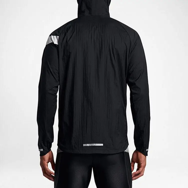 Giacca con cappuccio ad asciugatura rapida per allenamento sportivo Uomo Capispalla Nero 933836-010 XXL miniatura 2