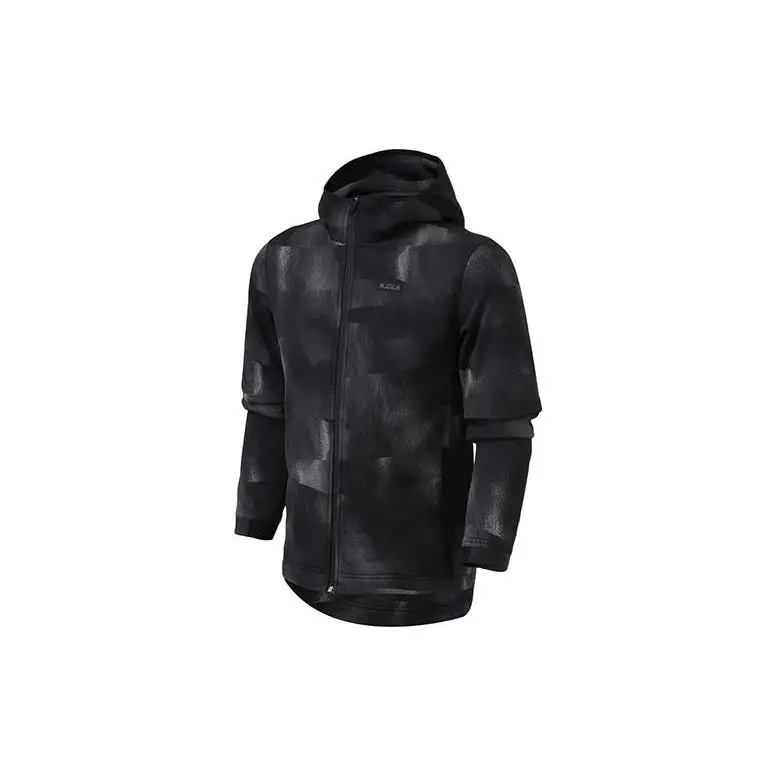 Giacca con cappuccio da basket mimetica Nike LeBron James da uomo Giacche Nere AV5897-010 L