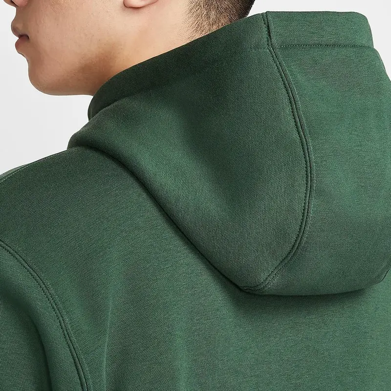 Giacca con cappuccio e zip Nike Sportswear Club Fleece Confortevole da uomo verde abete BV2646-323 XL miniatura 3