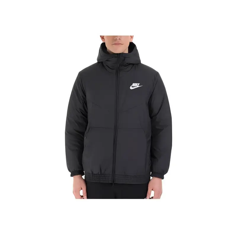 Giacca con cappuccio foderata in pile imbottita sintetica Nike Sportswear Uomo Capispalla Nero 928862-010 S miniatura 5