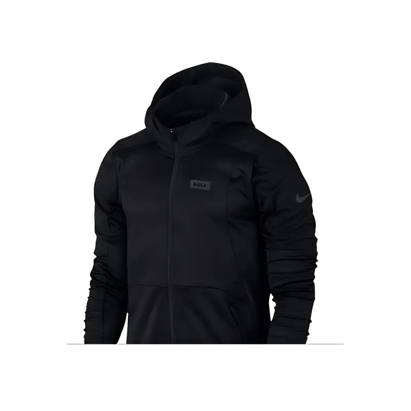 Giacca con Cappuccio Full-Zip Nike International da Uomo Capo d Abbigliamento Esterno Nero 824394-010 L miniatura 3