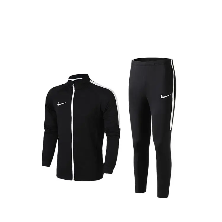 Giacca con colletto alla coreana, cerniera, manica lunga, traspirante, ad asciugatura rapida, pantaloni lunghi, tuta sportiva casual da uomo 844328-010 M