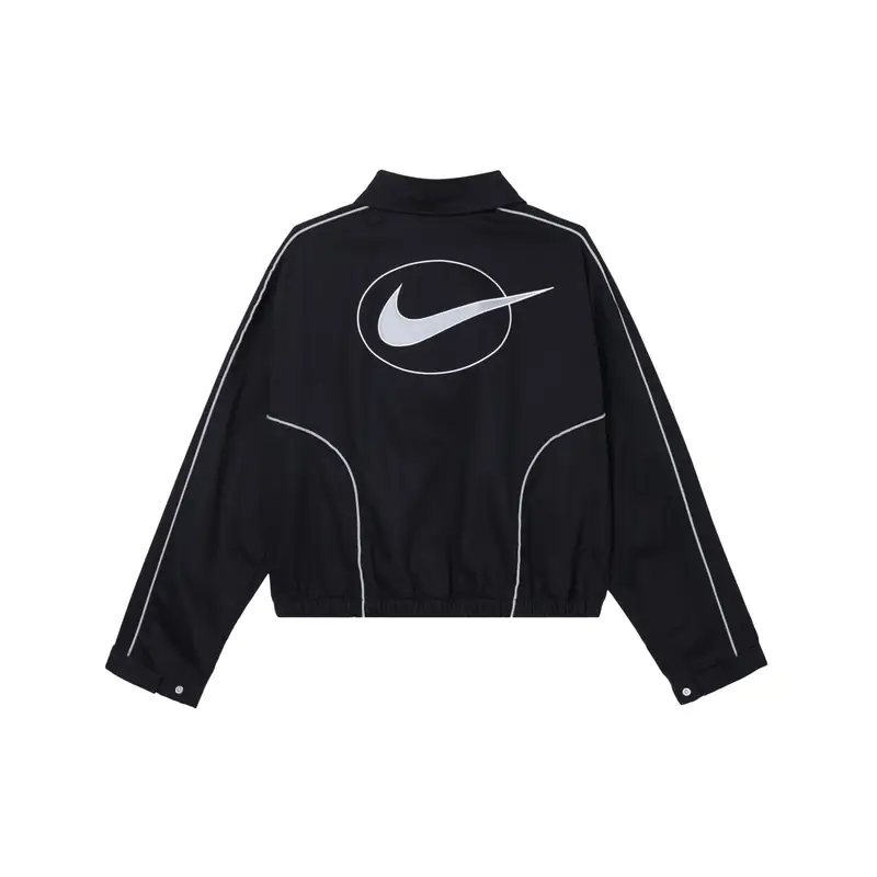 Giacca con Zip e Logo Nike Sportswear Giacca Donna Nera FN1941-010 S miniatura 5