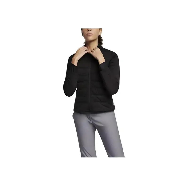 Giacca con zip e logo stampato a tinta unita Nike da donna, giacche, Nero 930231-010 M