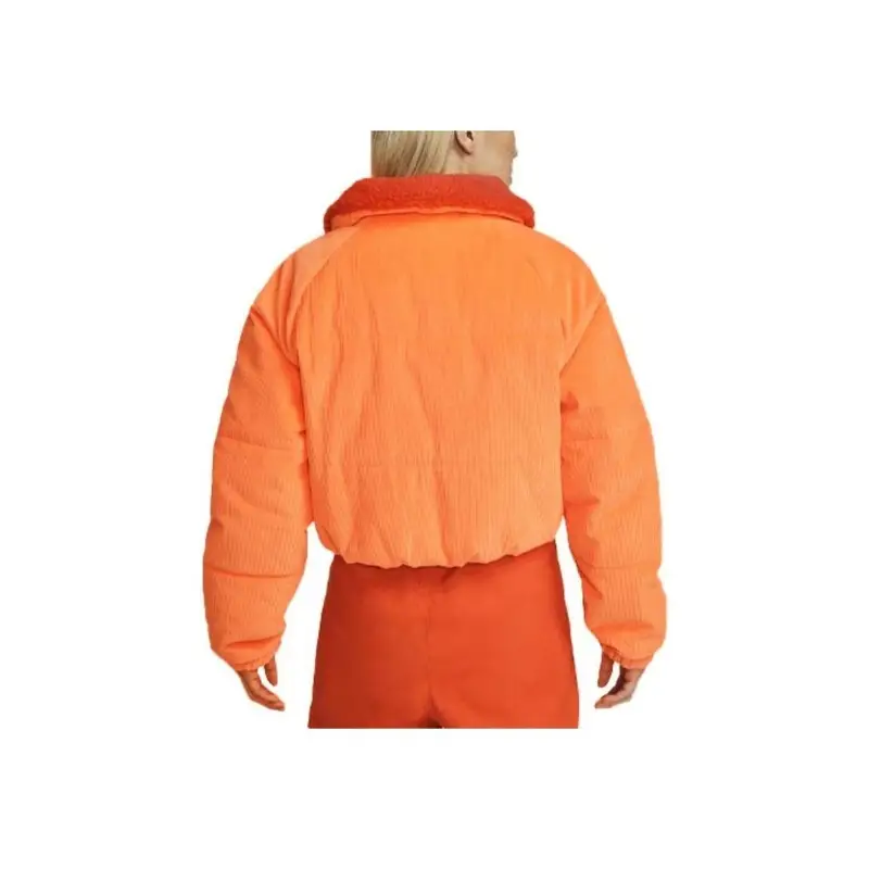 Giacca con Zip e Motivo Stampato con Logo Nike da Donna Arancione DQ6931-871 M miniatura 3