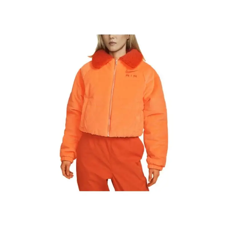 Giacca con Zip e Motivo Stampato con Logo Nike da Donna Arancione DQ6931-871 XL miniatura 2