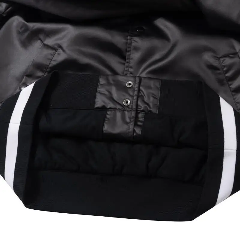 Giacca da baseball monopetto Nike DNA Therma-Fit da uomo, casual, sportiva, da esterno, nera, FZ0663010 M miniatura 5