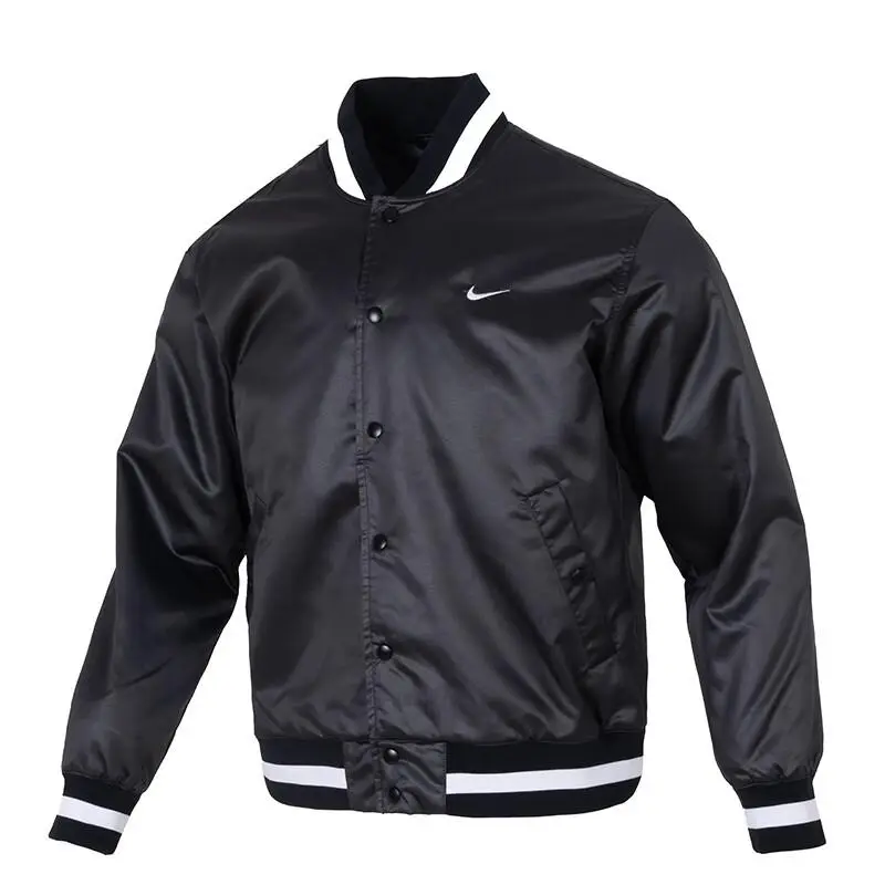 Giacca da baseball monopetto Nike DNA Therma-Fit da uomo, casual, sportiva, da esterno, nera, FZ0663010 M