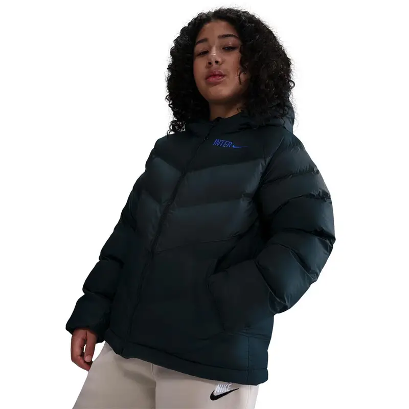 Giacca Da Calcio Inter Imbottita Nero Grigio Bambino M