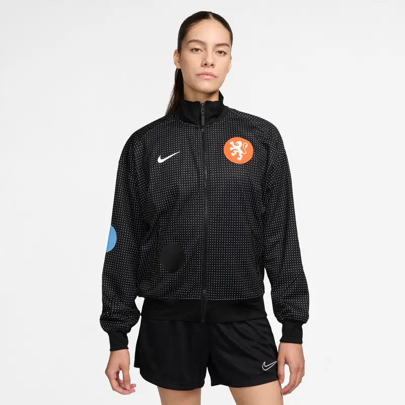 Giacca da palestra donna Paesi Bassi Academy Pro Noir