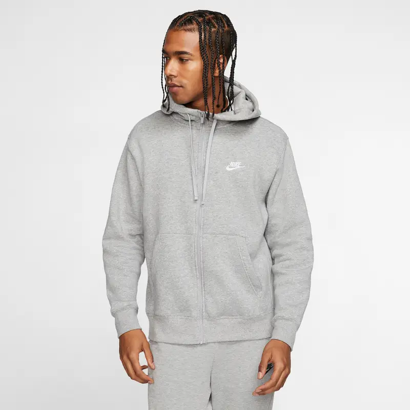 Giacca da tuta Nike Sportswear Club Fleece Gris