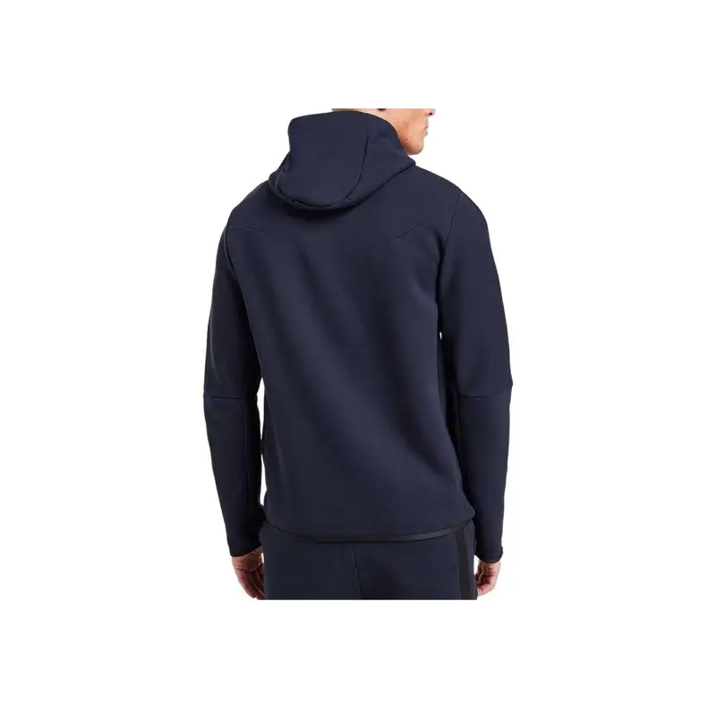 Giacca da Uomo Nike con Cappuccio e Doppia Zip, Vestibilità Aderente, Manica Lunga, Fantasia Logo Nike, Blu DV4829-459 XL miniatura 4