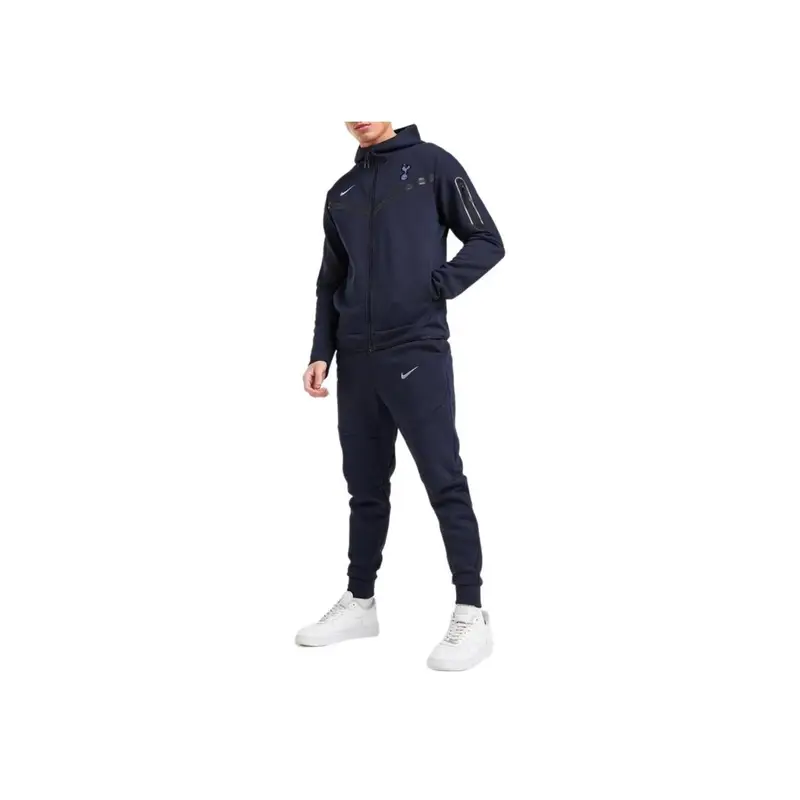 Giacca da Uomo Nike con Cappuccio e Doppia Zip, Vestibilità Aderente, Manica Lunga, Fantasia Logo Nike, Blu DV4829-459 XL miniatura 5