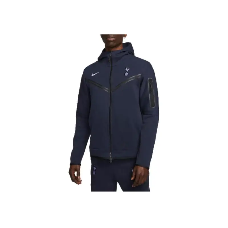 Giacca da Uomo Nike con Cappuccio e Doppia Zip, Vestibilità Aderente, Manica Lunga, Fantasia Logo Nike, Blu DV4829-459 XL