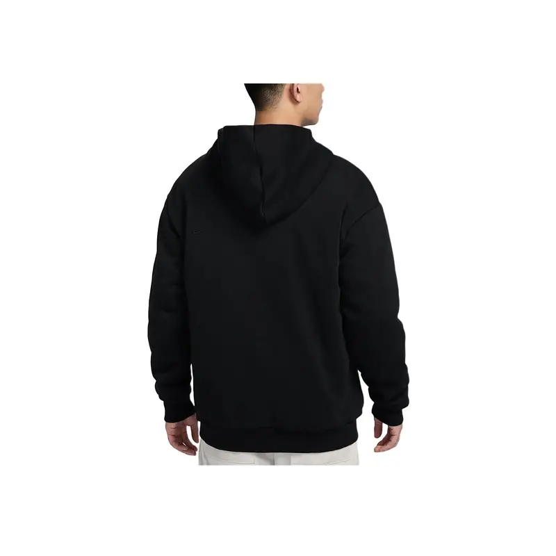 Giacca da uomo Nike Therma-Fit Devin Booker in pile caldo a maniche lunghe con cappuccio e vestibilità ampia Nera HJ3898-010 XL miniatura 2