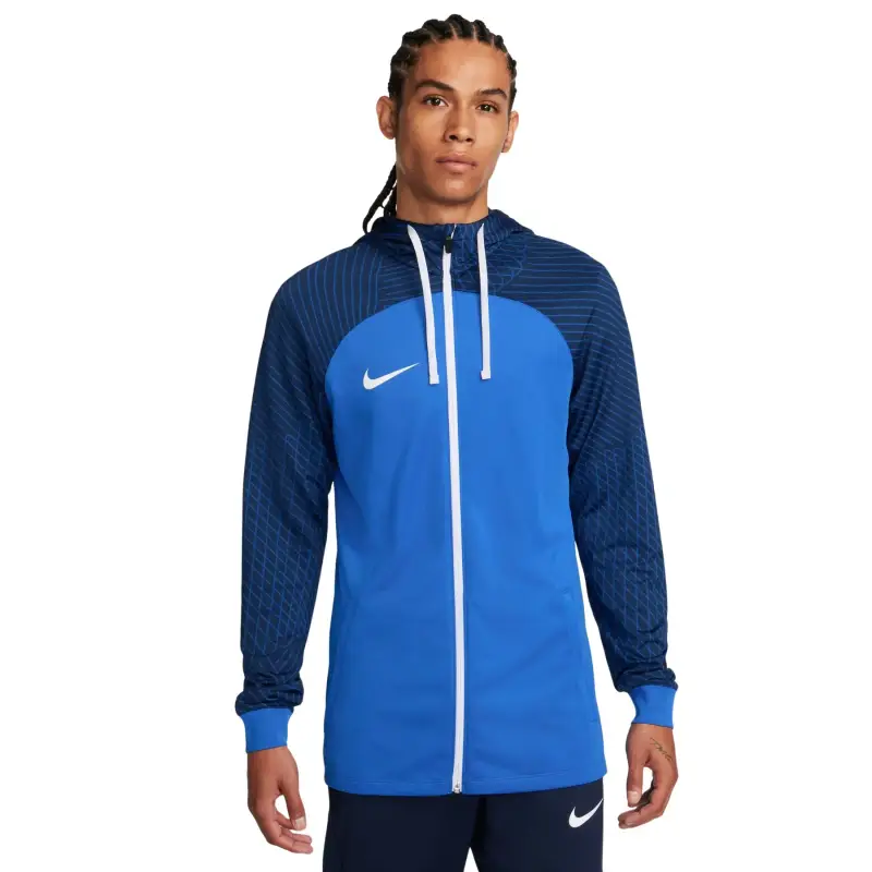 Giacca della tuta con cappuccio Nike Dri-Fit Strike Bleu