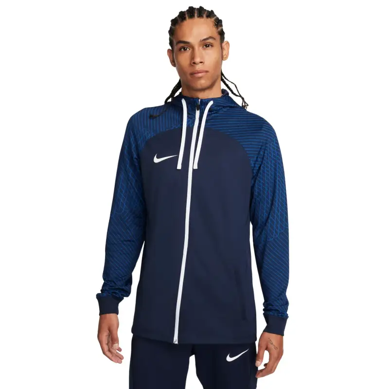 Giacca della tuta con cappuccio Nike Dri-Fit Strike Bleu